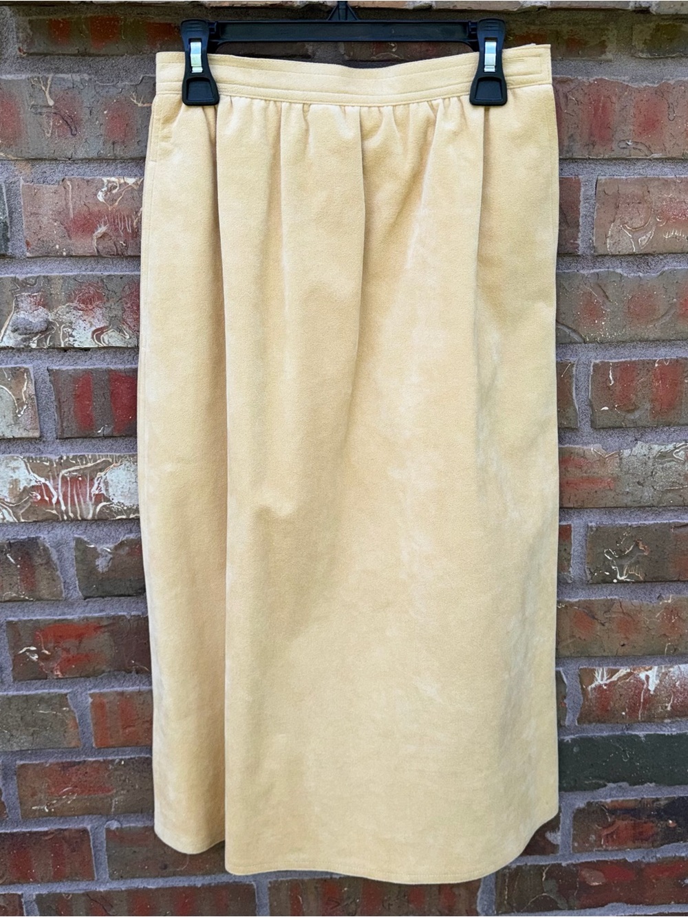 Vintage 70/80s With Tags Bill Blass Blassport Ultra Suede Camel Skirt Size 4